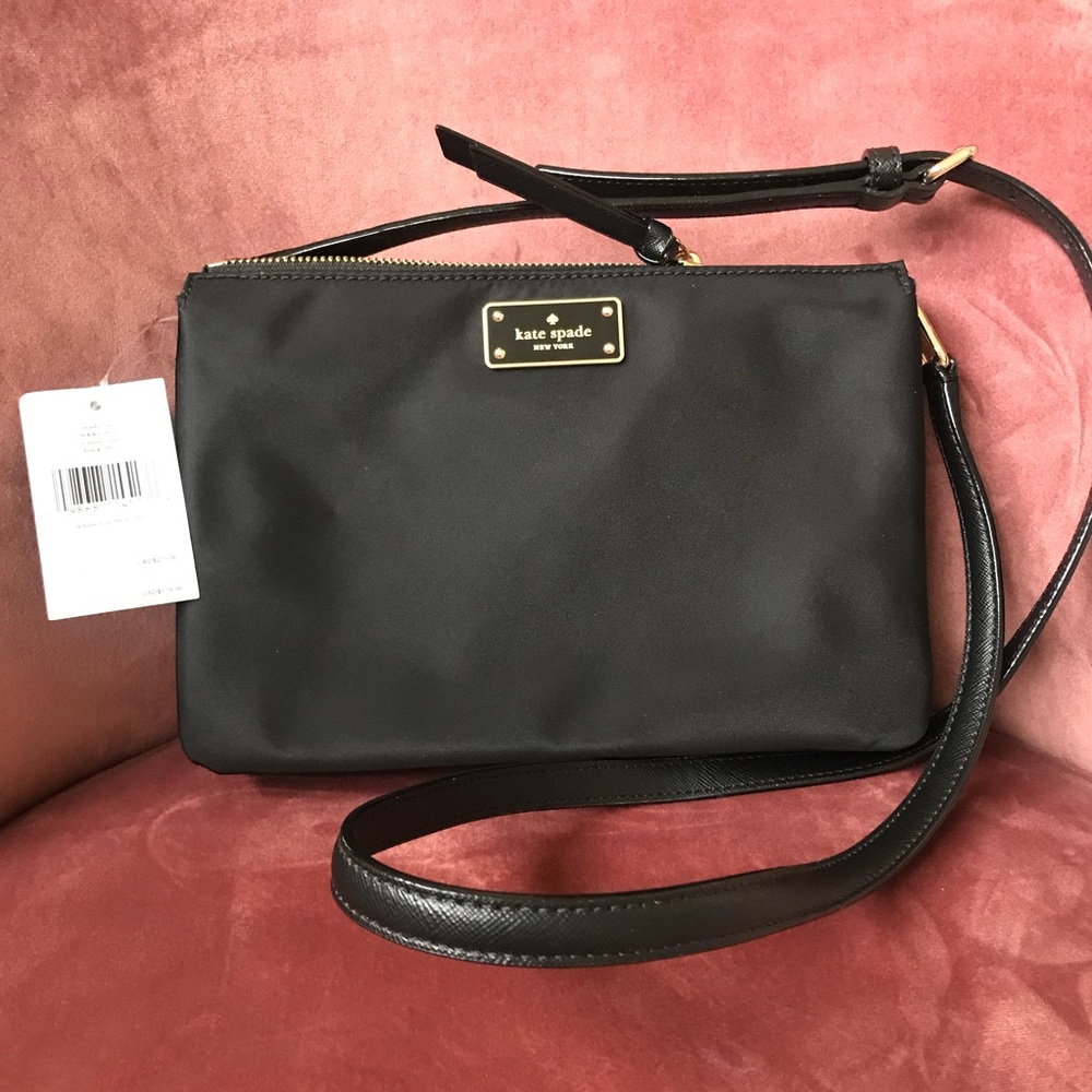 Madelyne Black Nylon Crossbody purse - Picture 4 of 7